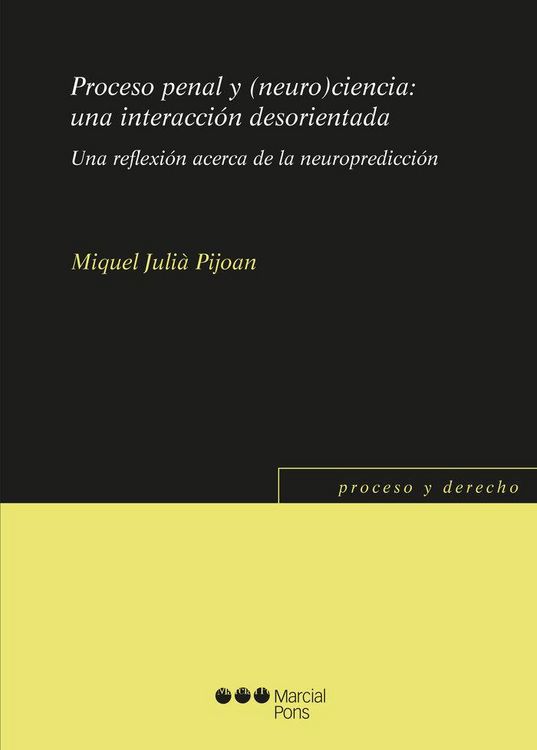 Produktbild: Proceso penal y (neuro)ciencia : una interacci&oacute;n desorientada : una reflexi&oacute;n acerca de la neuropredicci&oacute;n