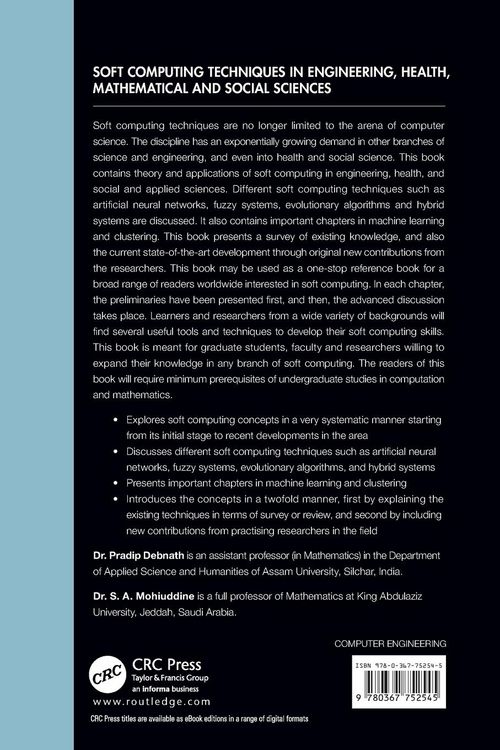 Produktbild: Soft Computing Techniques in Engineering, Health, Mathematical and Social Sciences