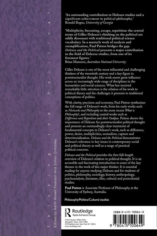 Produktbild: Deleuze and the Political