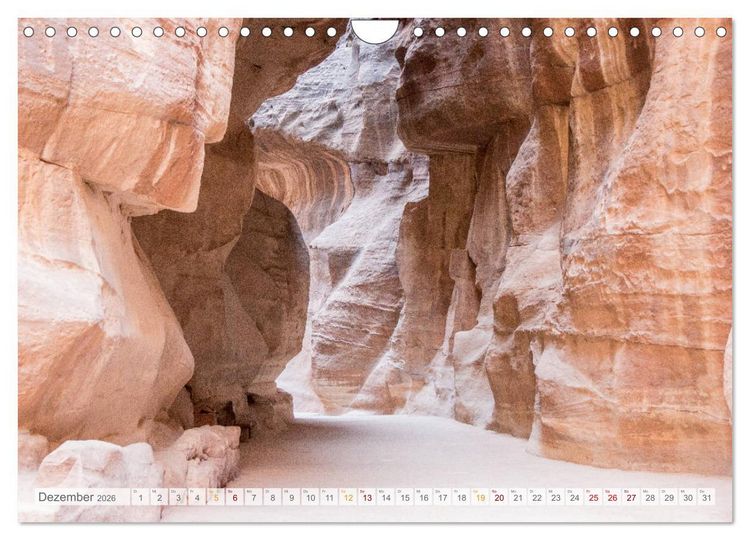 Produktbild: Jordanien - Wadis - W&uuml;ste - Weltwunder (Wandkalender 2026 DIN A4 quer), CALVENDO Monatskalender