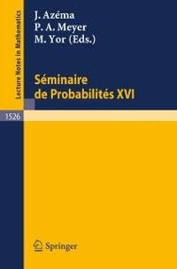 Produktbild: Seminaire de Probabilites XXVI