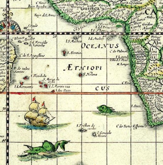 Produktbild: Historische WELTKARTE 1635 - Willem Janszoon Blaeu (Plano)