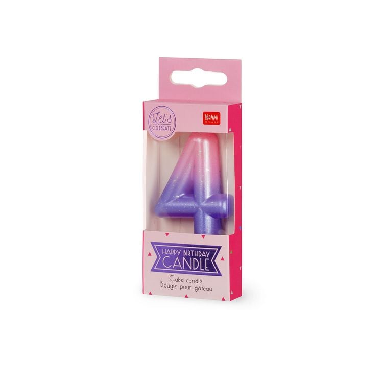 Produktbild: Legami Geburtstagskerze - Happy Birthday - Pink - 4