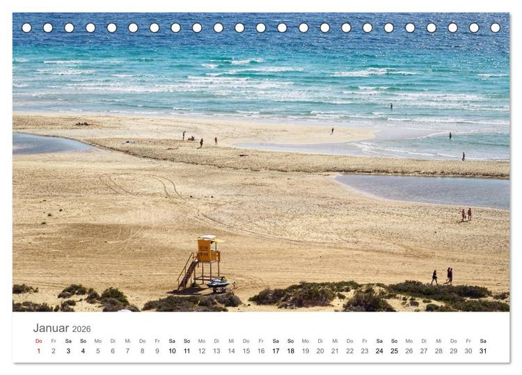 Produktbild: Fuerteventura - die W&uuml;steninsel der Kanaren (Tischkalender 2026 DIN A5 quer), CALVENDO Monatskalender