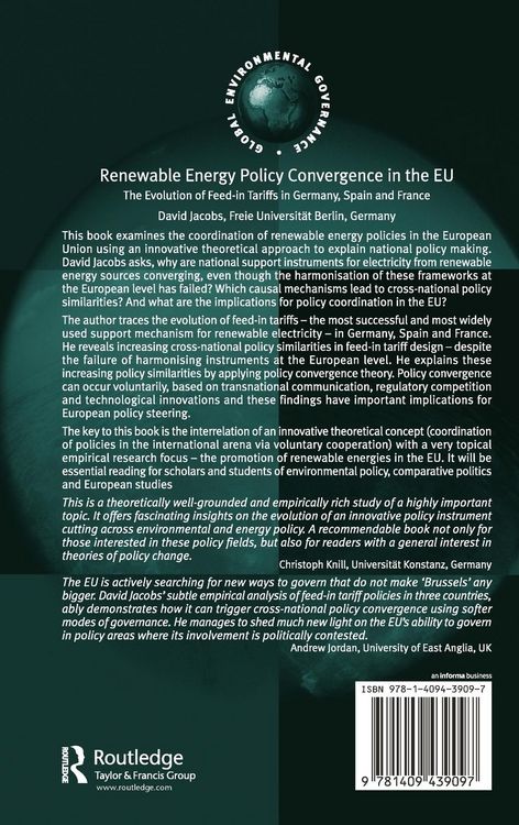Produktbild: Renewable Energy Policy Convergence in the EU