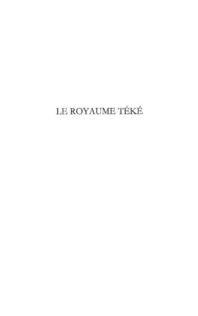 Produktbild: Le royaume teke