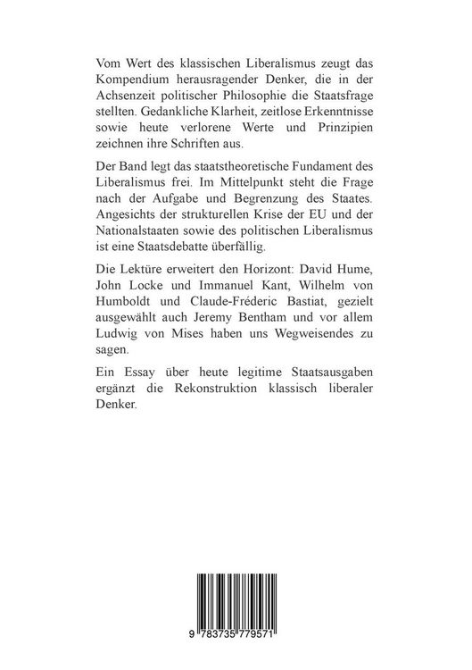 Produktbild: Klassischer Liberalismus
