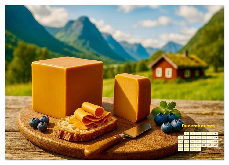 Produktbild: K&auml;se aus aller Welt (Wandkalender 2026 DIN A2 quer), CALVENDO Monatskalender
