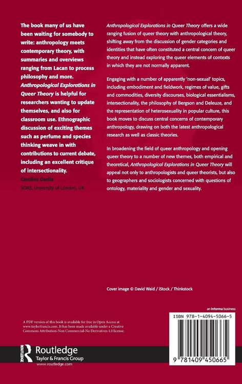 Produktbild: Anthropological Explorations in Queer Theory