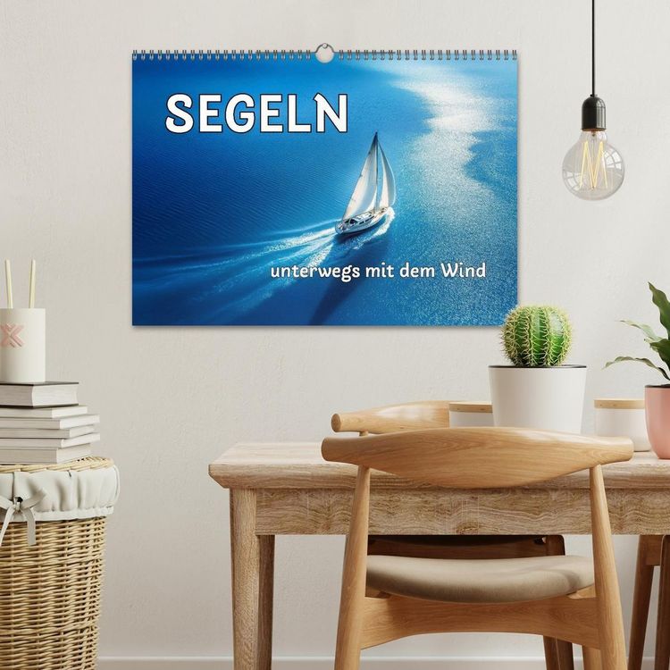 Produktbild: SEGELN - unterwegs mit dem Wind (Wandkalender 2026 DIN A3 quer), CALVENDO Monatskalender