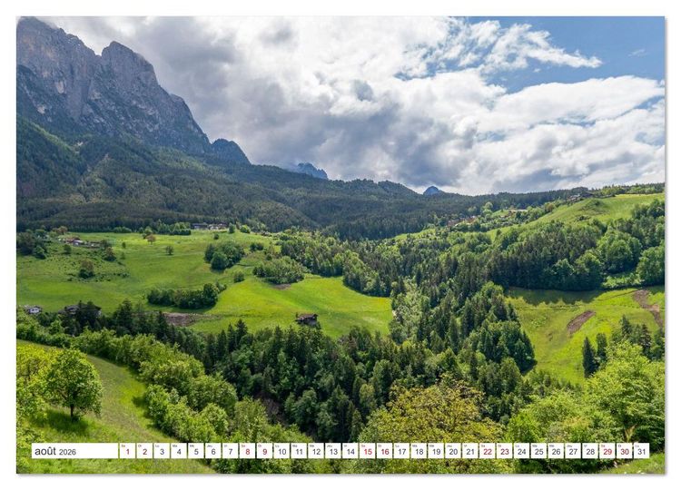 Produktbild: Sites incontournables au Tyrol du Sud (Calendrier mural 2026 DIN A4 vertical), CALVENDO calendrier mensuel
