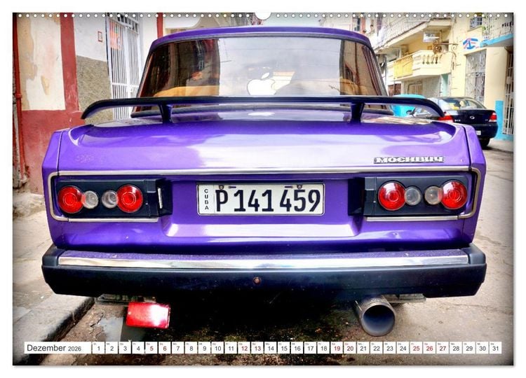 Produktbild: Moskwitsch-2140 - Ein Moskowiter auf Kuba (Wandkalender 2026 DIN A2 quer), CALVENDO Monatskalender
