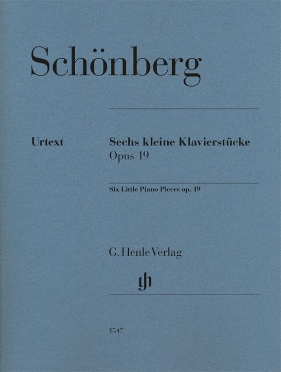 Produktbild: Arnold Sch&ouml;nberg - Sechs kleine Klavierst&uuml;cke op. 19