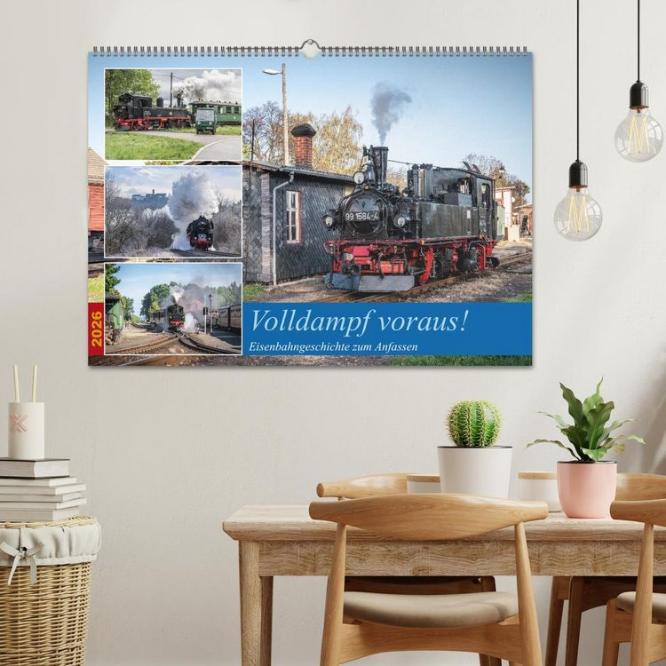 Produktbild: Volldampf voraus! (Wandkalender 2026 DIN A2 quer), CALVENDO Monatskalender
