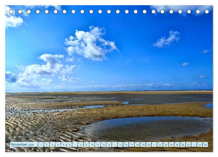 Produktbild: Beach Light Inspiration (Tischkalender 2026 DIN A5 quer), CALVENDO Monatskalender