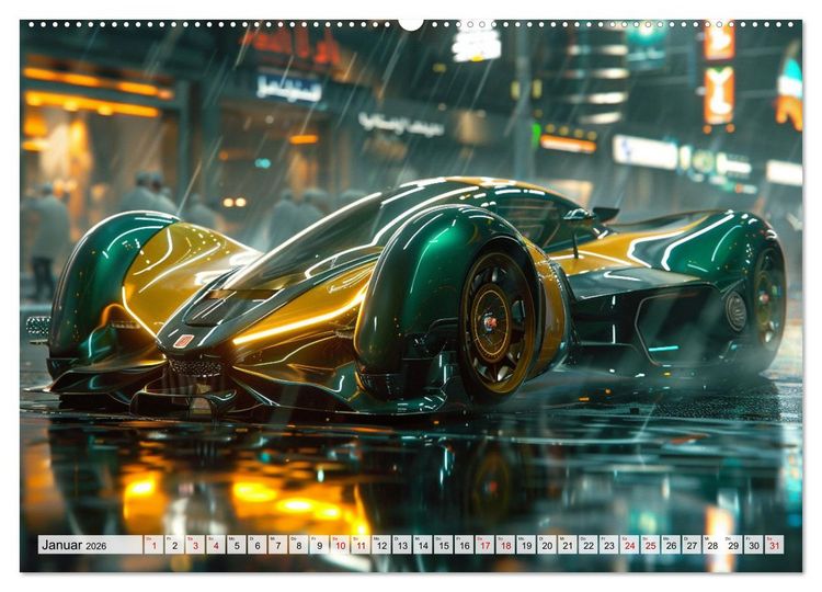 Produktbild: Future Rides (hochwertiger Premium Wandkalender 2026 DIN A2 quer), Kunstdruck in Hochglanz