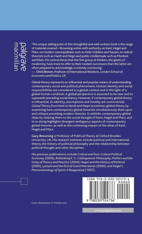 Produktbild: Global Theory from Kant to Hardt and Negri