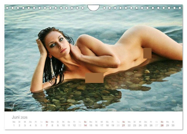 Produktbild: Wasser und Nymphen - Akt am Wasser (Wandkalender 2026 DIN A4 quer), CALVENDO Monatskalender