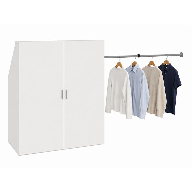 Produktbild: Dachschr&auml;gen Kleiderschrank mit Stange Dacho L