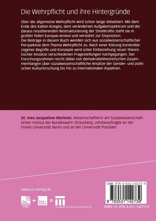 Produktbild: Die Wehrpflicht und ihre Hintergr&uuml;nde