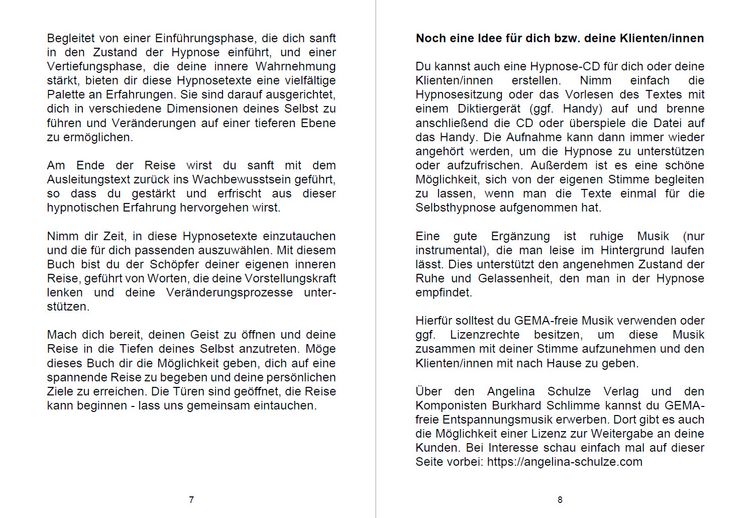 Produktbild: Hypnosetexte zum Vorlesen und selber Zusammenstellen 6