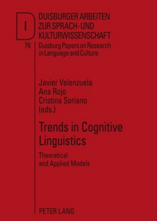 Produktbild: Trends in Cognitive Linguistics
