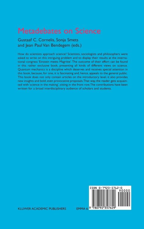 Produktbild: Metadebates on Science