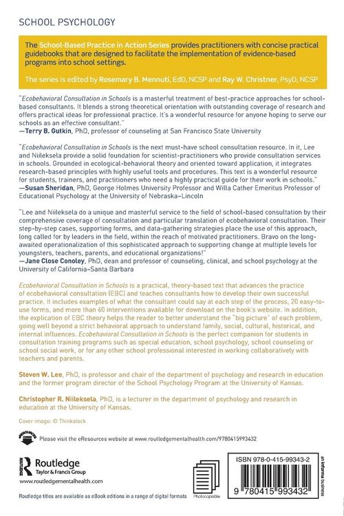 Produktbild: Ecobehavioral Consultation in Schools