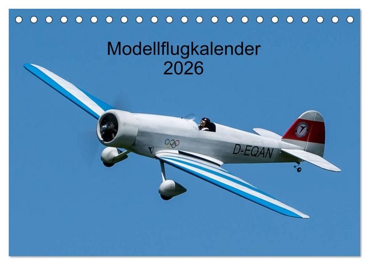 Produktbild: Modellflugkalender 2026 (Tischkalender 2026 DIN A5 quer), CALVENDO Monatskalender