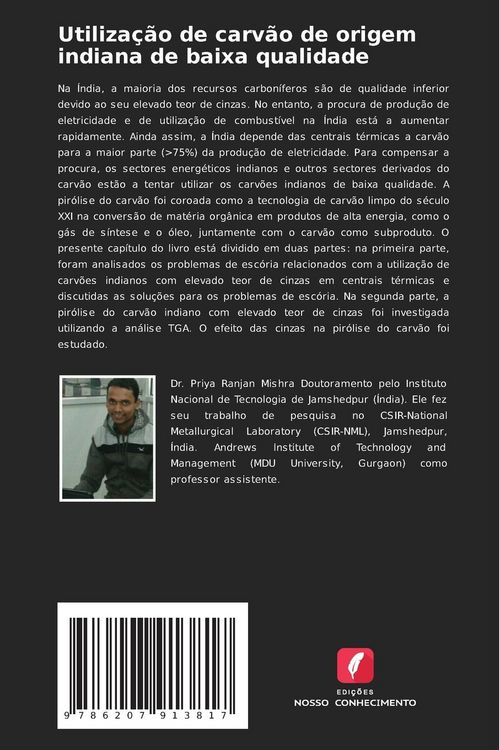 Produktbild: Utiliza&ccedil;&atilde;o de carv&atilde;o de origem indiana de baixa qualidade