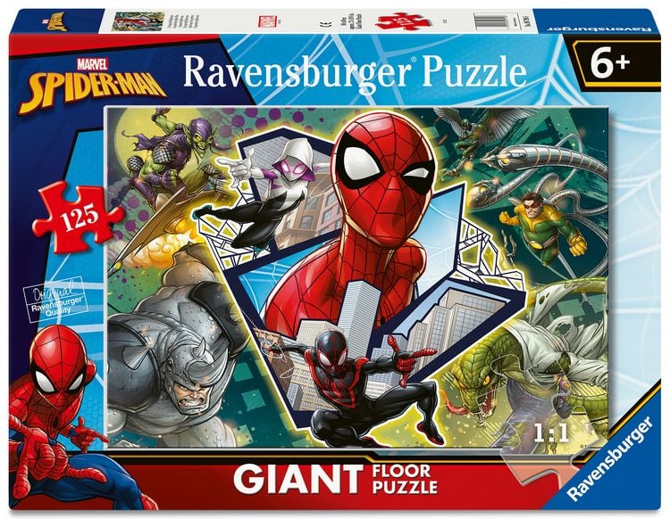 Produktbild: Kinderpuzzle 125 Teile - Spider-Man - Der Superheld Spiderman