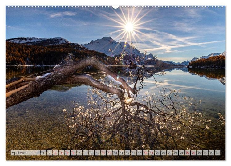 Produktbild: Silsersee Engadin (Wandkalender 2026 DIN A2 quer), CALVENDO Monatskalender
