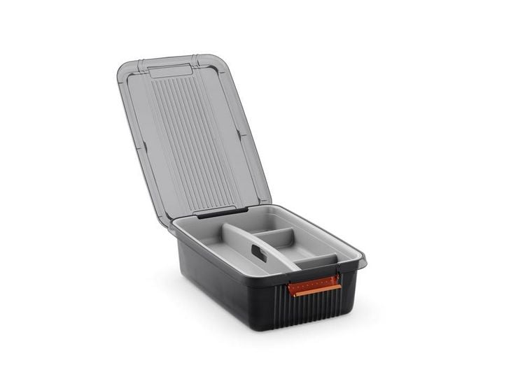 Produktbild: KIS 237047 Aufbewahrungsbox K Latch stapelbar (B x H x T) 590 x 280 x 390 mm Rauchgrau, Transluzent 1 St.