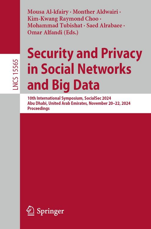 Produktbild: Security and Privacy in Social Networks and Big Data