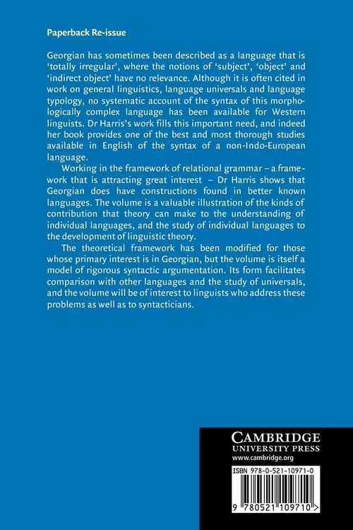 Produktbild: Georgian Syntax