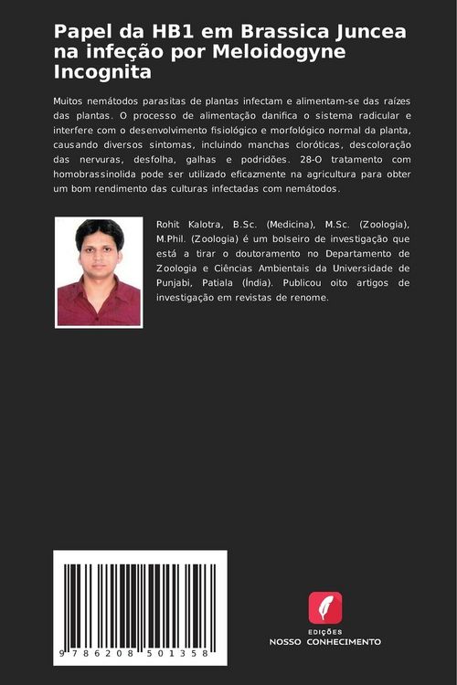 Produktbild: Papel da HB1 em Brassica Juncea na infe&ccedil;&atilde;o por Meloidogyne Incognita