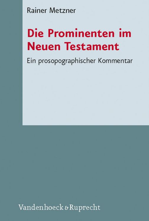 Produktbild: Die Prominenten im Neuen Testament