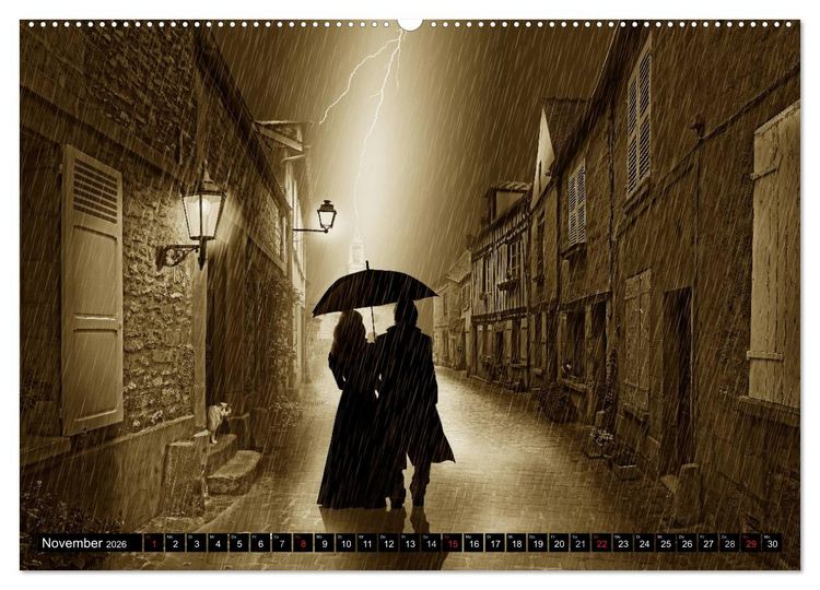 Produktbild: Nostalgie in Sepia (Wandkalender 2026 DIN A2 quer), CALVENDO Monatskalender