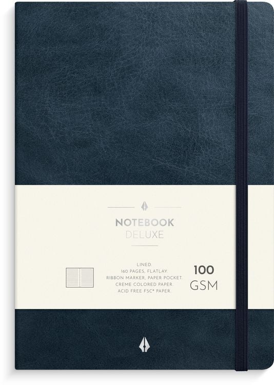 Produktbild: Burde Notizbuch Deluxe A5 blau