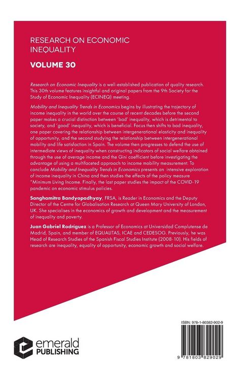 Produktbild: Mobility and Inequality Trends