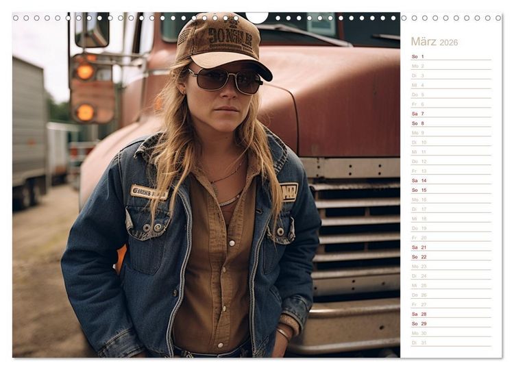 Produktbild: Truckerinnen (Wandkalender 2026 DIN A3 quer), CALVENDO Monatskalender