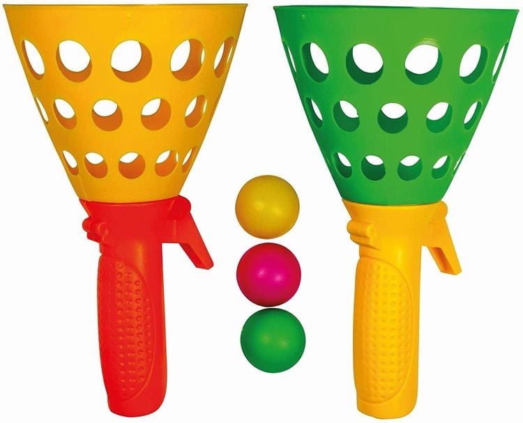 Produktbild: Paul G&uuml;nther 1546 - Mc Squeezy Clickn Catch, Fangball, Ball-Spielset, 5-teilig