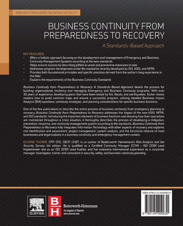 Produktbild: Business Continuity from Preparedness to Recovery