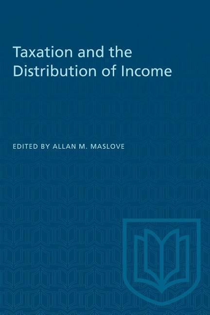 Produktbild: Taxation and the Distribution of Income