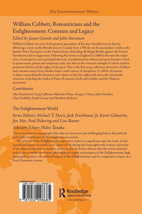 Produktbild: William Cobbett, Romanticism and the Enlightenment