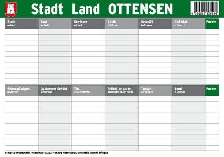 Produktbild: Hamburg: Stadt Land Ottensen