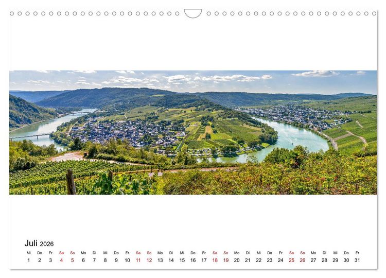 Produktbild: Mosel im Panorama (Wandkalender 2026 DIN A3 quer), CALVENDO Monatskalender