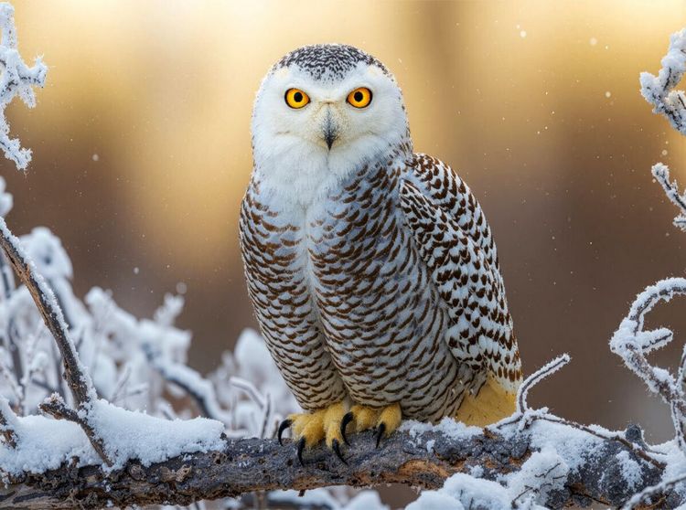 Produktbild: CALVENDO Puzzle Eine aufmerksame Schneeeule | 2000 Teile Lege-Gr&ouml;&szlig;e 90x67cm Foto-Puzzle f&uuml;r gl&uuml;ckliche Stunden