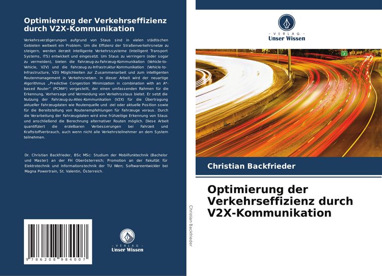 Produktbild: Optimierung der Verkehrseffizienz durch V2X-Kommunikation