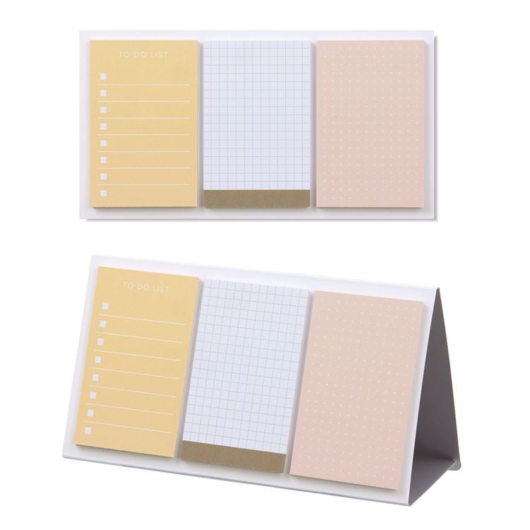 Produktbild: EMILY Sticky Notes Set (Memo 01 Sandfarben) Haftnotizen | by KING JIM